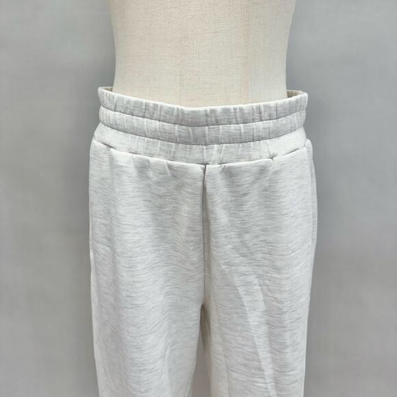 Varley The Allen Pant 27" jogger  lounge sweatpant in Ivory Marl Size Medium - Picture 7 of 16